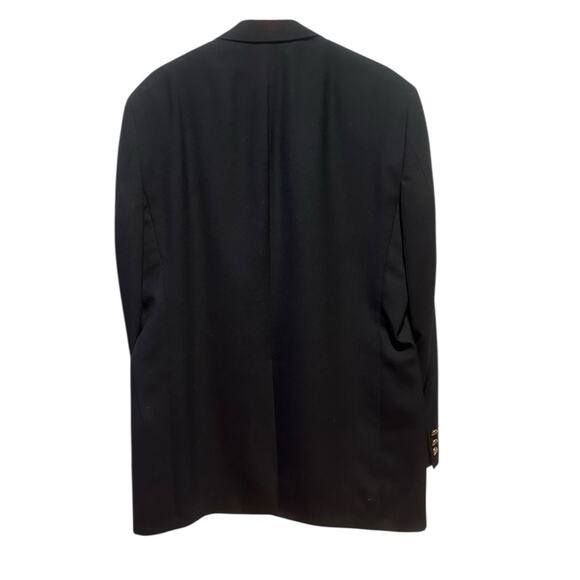 Jack Nicklaus Tournament Series Mens 44L Gold Button Black Blazer Sport Coat USA - Picture 2 of 7